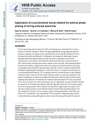 Application of a Convolutional Neural Network for Seismic Phase Picking of Mining-induced Seismicity