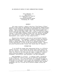 Image of publication An Overview of Bureau of Mines Communications Research