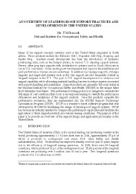 Image of publication An Overview of Standing Roof Support Practices and Developments in the United States