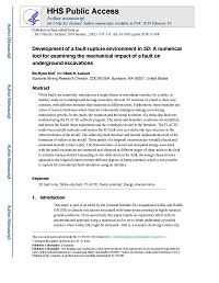First page of Development of a Fault-Rupture Environment in 3D: A Numerical Tool for Examining the Mechanical Impact of a Fault on Underground Excavations