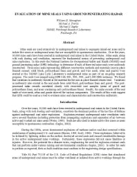 Image of publication Evaluation of Mine Seals Using Ground Penetrating Radar