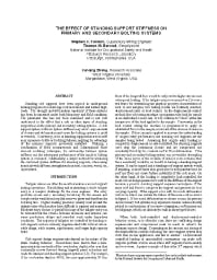 Image of publication The Effect of Standing Support Stiffness on Primary and Secondary Bolting Systems