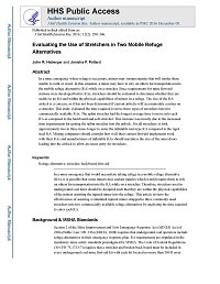 Cover image for Evaluating the Use of Stretchers in Two Mobile Refuge Alternatives