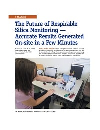 First page of The Future of Respirable Silica Monitoring ? Accurate Results Generated On-site in a Few Minutes