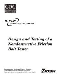 Image of publication Design and Testing of a Nondestructive Friction Bolt Tester