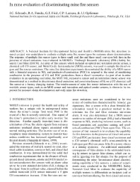 Image of publication In Mine Evaluation of Discriminating Mine Fire Sensors