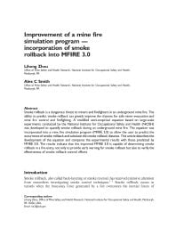 Image of publication Improvement of a Mine Fire Simulation Program ? Incorporation of Smoke Rollback into MFIRE 3.0