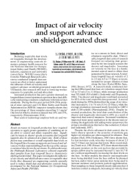 Image of publication Impact of Air Velocity and Support Advance on Shield-Generated Dust