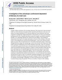 First page of Investigation of the Anisotropic Confinement-dependent Brittleness of a Utah Coal