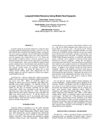 Image of publication Longwall Shield Recovery Using Mobile Roof Supports