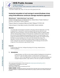 First page of Numerical Simulation of Roof Cavings in Several Kuzbass Mines Using Finite-difference Continuum Damage Mechanics Approach