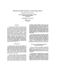 Image of publication Performance and Safety Considerations of Hydraulic Support Systems