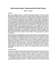 Image of publication Removing Booster Influences From Toxic Fumes