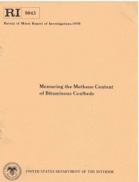 Image of publication Measuring the Methane Content of Bituminous Coalbeds