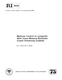 Image of publication Methane Control on Longwalls with Cross-Measure Boreholes (Lower Kittanning Coalbed)