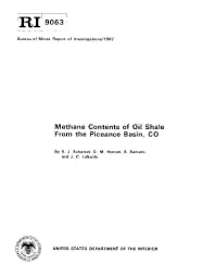 Image of publication Methane Contents of Oil Shale From the Piceance Basin, CO