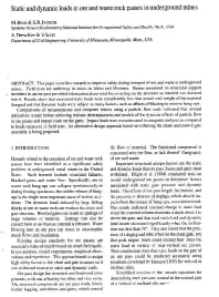 Image of publication Static and Dynamic Loads in Ore and Waste Rock Passes in Underground Mines