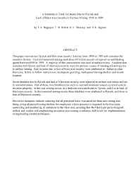 Image of publication A Summary of Fatal Accidents Due to Flyrock and Lack of Blast Area Security in Surface Mining, 1989 to 1999