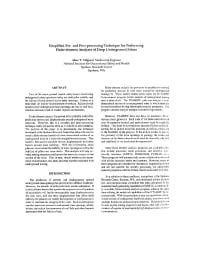 Image of publication Simplified Pre- and Post-Processing Technique for Performing Finite-Element Analyses of Deep Underground Mines