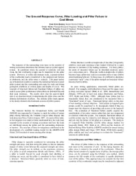 Image of publication The Ground Response Curve, Pillar Loading and Pillar Failure in Coal Mines
