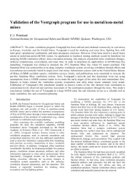 Image of publication Validation of the Ventgraph Program for Use in Metal/Non-metal Mines