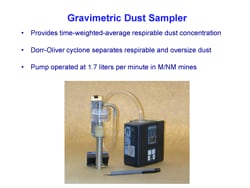 Example slide: gravimetric dust sampler Example slide: gravimetric dust sampler