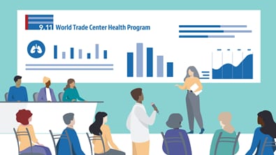 081022 An audience member asks a question during a research presentation