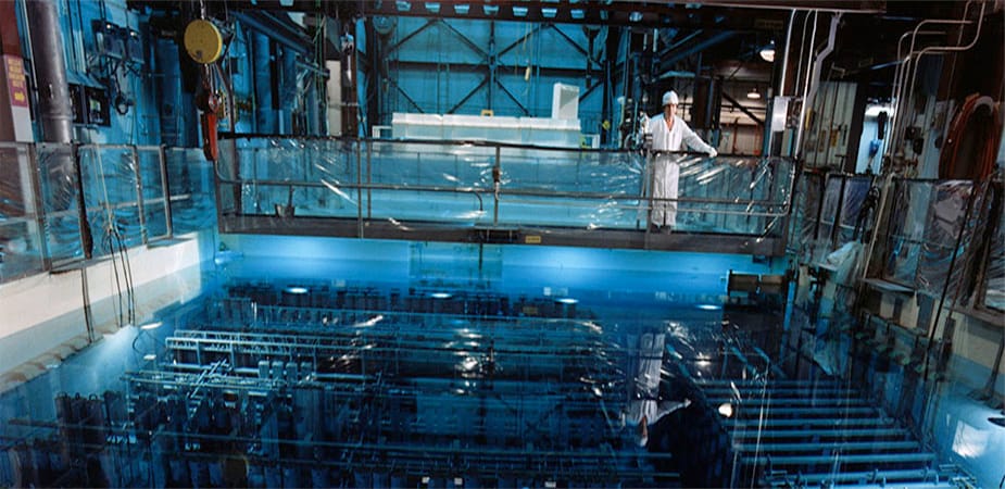 The receiving basin for the offsite fuels (Department of Energy Image Archive)