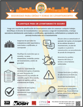 Crane and Lift Zone Safety: Planning for a Safe Lift (Spanish)