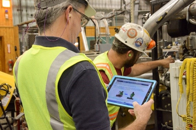 upd-04-01-21 A miner using a tablet application