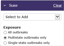 app-state-dropdown State drop down list from the NORS application.