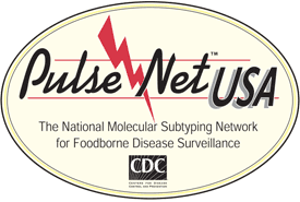 logo-pulse-net-usa.png Pulse Net USA, The National Molecular Subtyping Network for Foodborne Disease Surveillance logo