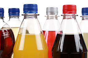ssb-bottles_285px.jpg Bottles of sugar sweetened beverages