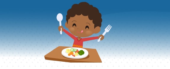 A child eating