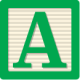 Letter A Block