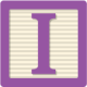 Letter-I-Purple