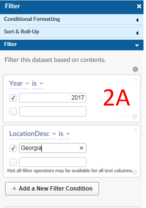 Filtering by State - Step 2A