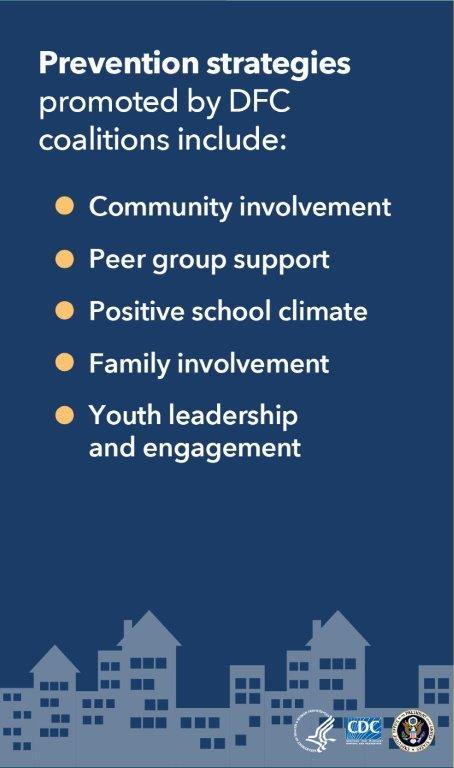 The Drug-Free Communities (DFC) Support Program funds coalitions to prevent and reduce substance abuse among youth.