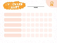 My Reward Chart Blank rewards chart.