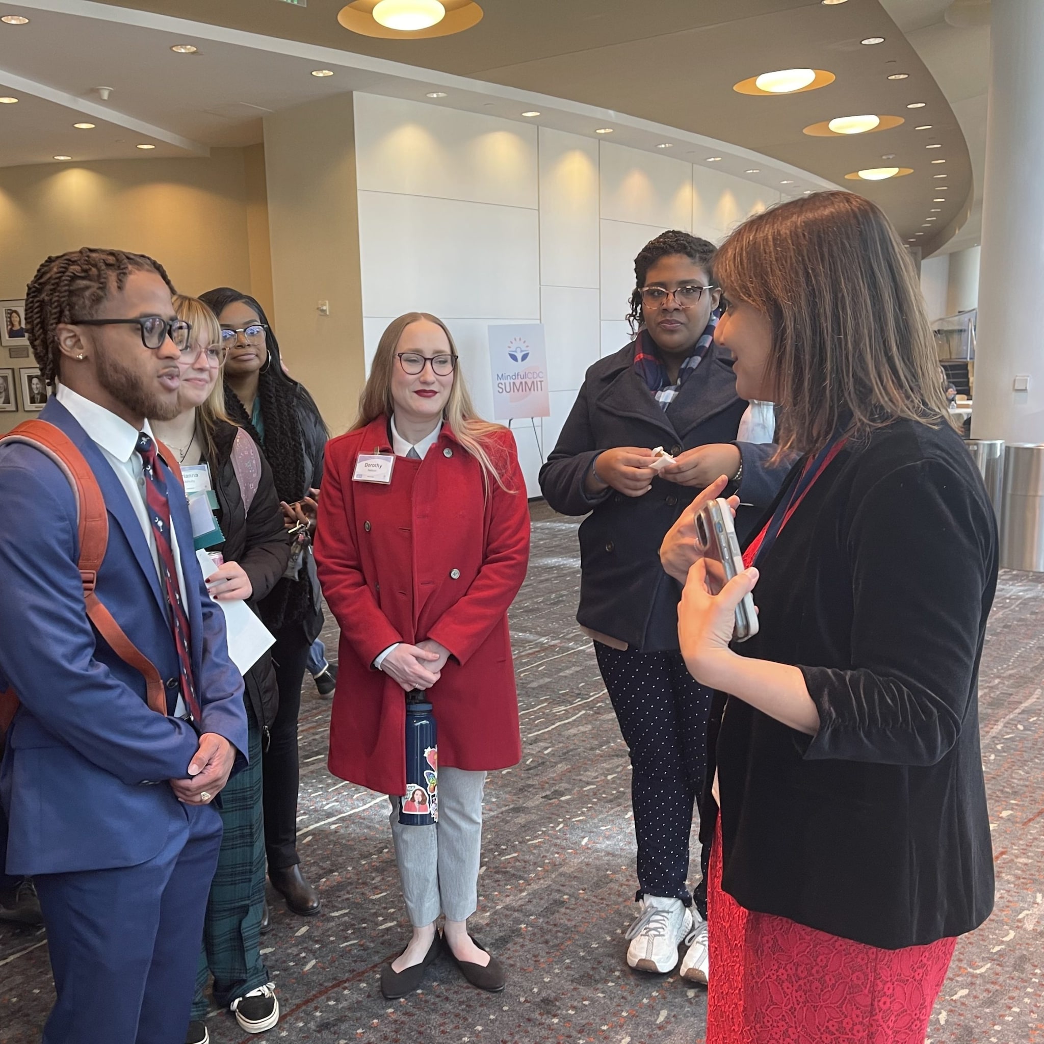 Dr. Mandy Cohen and Public Health Associates CDC Director Dr. Mandy Cohen talking to Public Health associates.