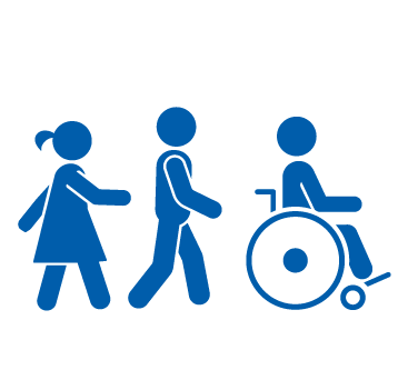 A group of different type of people icon