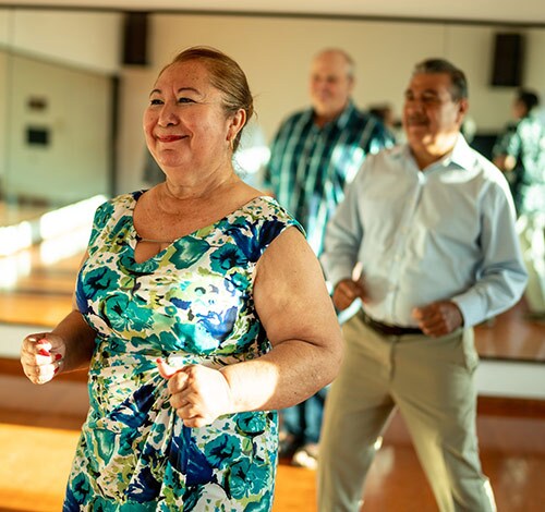 Older adults participating in groupd exercise