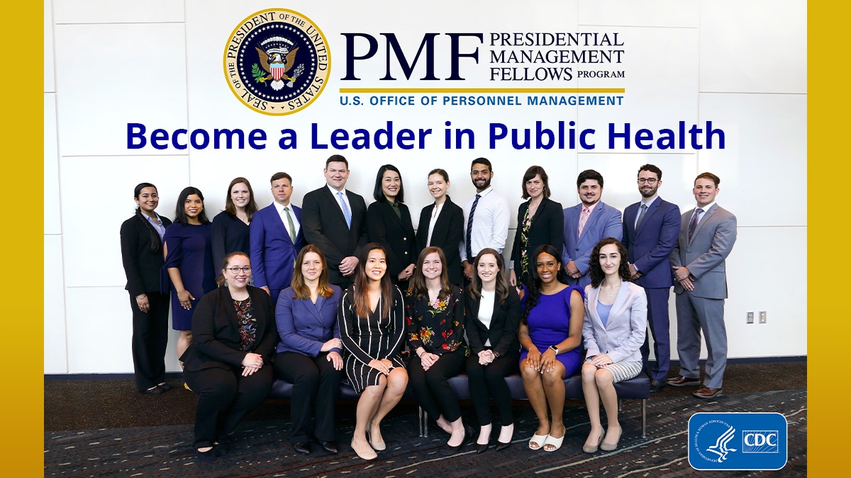 Presidential Management Fellows (PMF) Program class group photo.