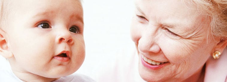 homepage-header Baby with grandmother.