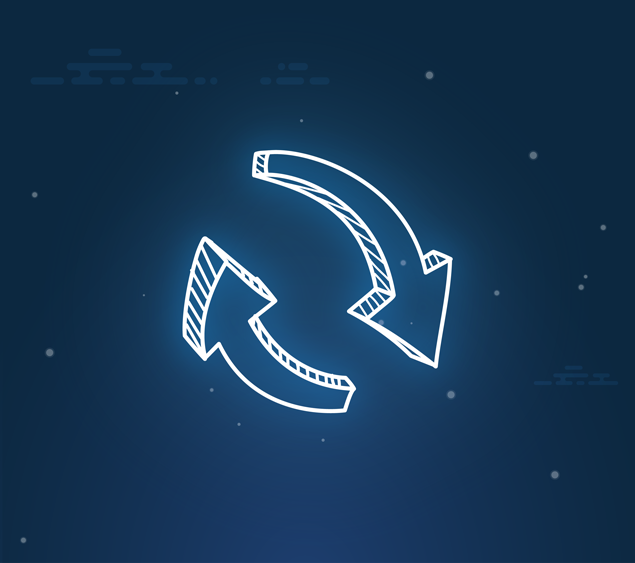 feedback-hero abstract arrows