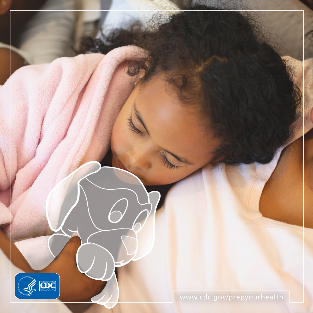 Girl cuddling with Ready Wrigley illustration