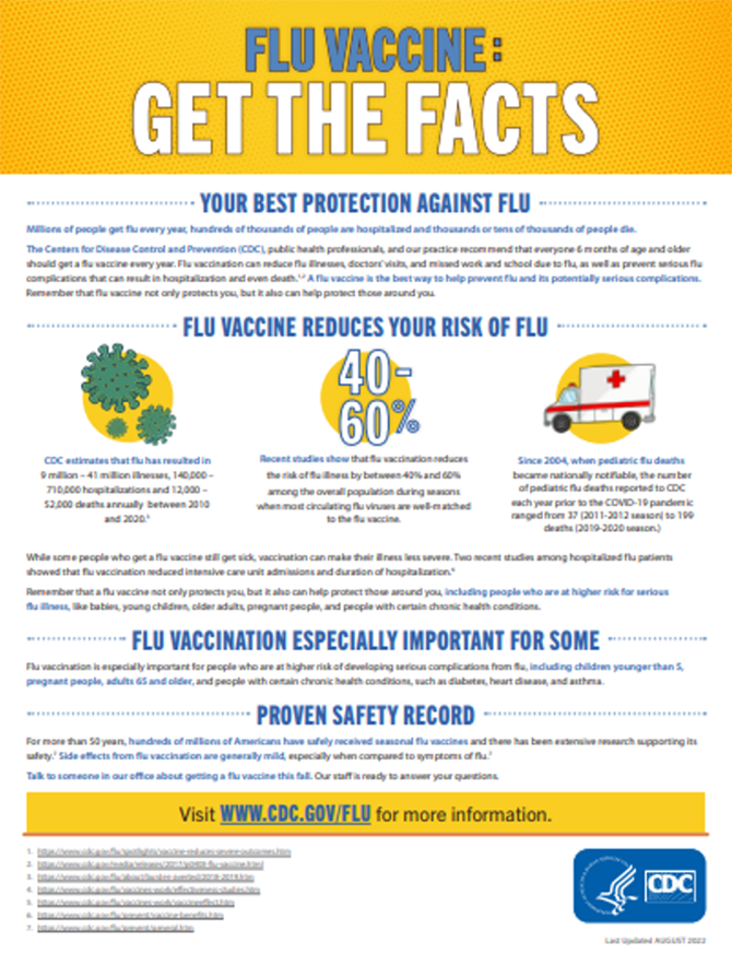 Flu vaccine: get the facts