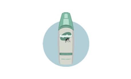 clip art image of a can of bug repellent. 