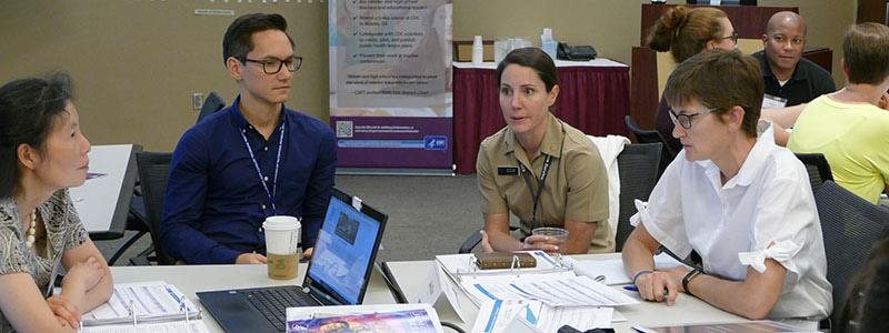 Fellows collaborate with CDC experts to complete a case study
