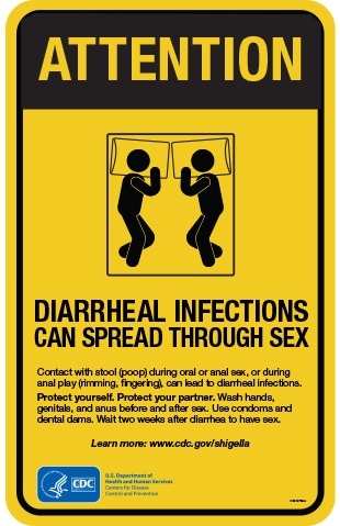 attention-shigella-poster Attention: Diarrheal infections can spread through sex